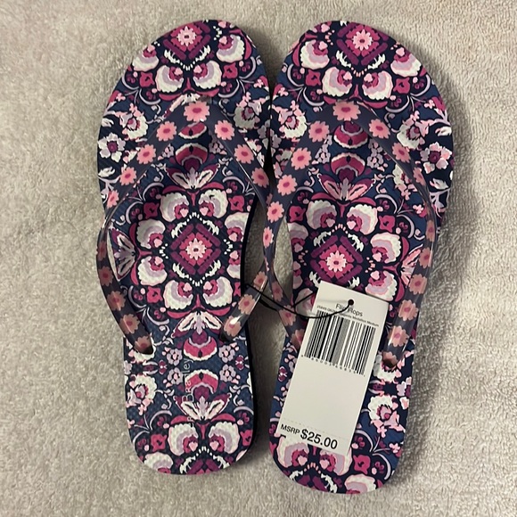 Vera Bradley Shoes - Magenta Medallion Flip Flops